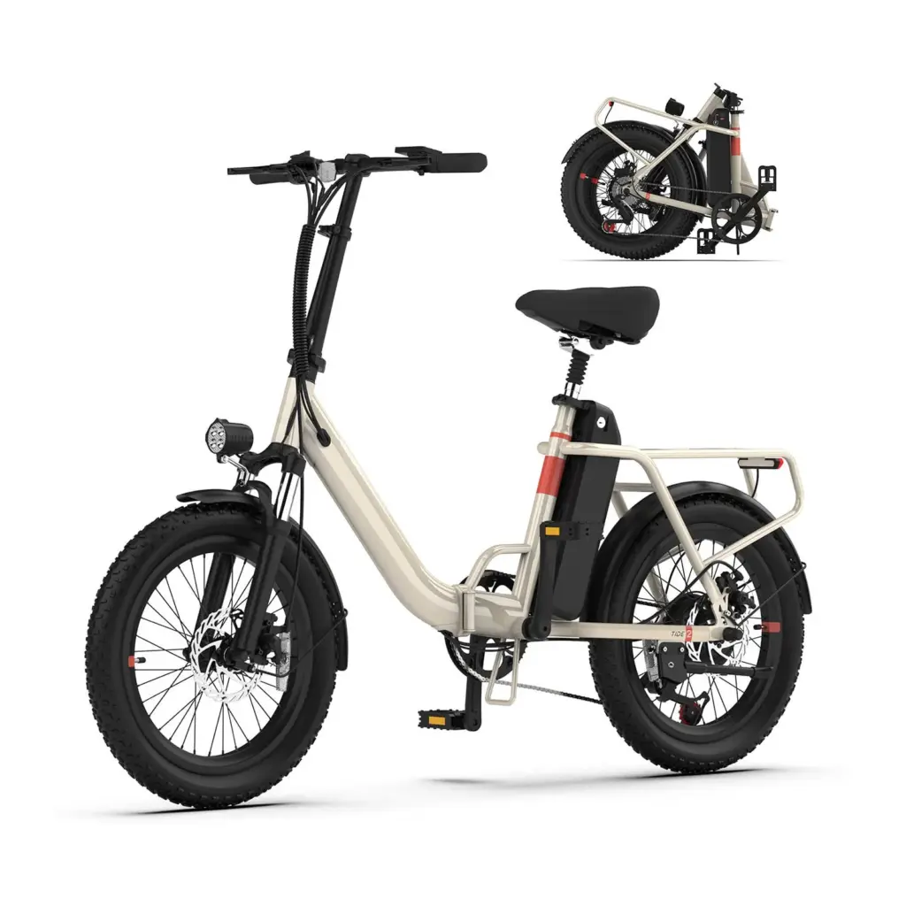 5TH WHEEL Folding Electric Bike — Off-White