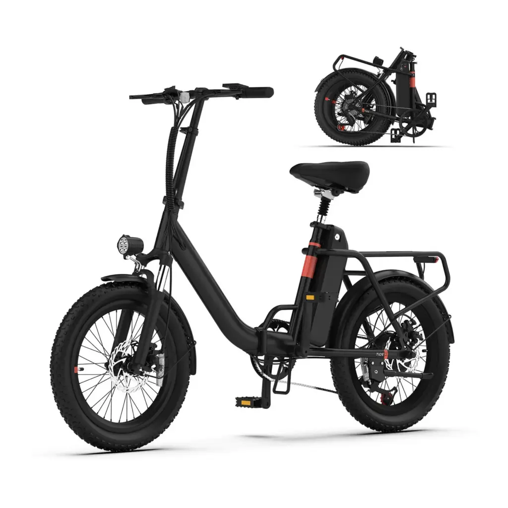 5TH WHEEL Folding Electric Bike — Black