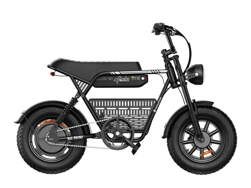 isinwheel R6 Mini Electric Bike — Black