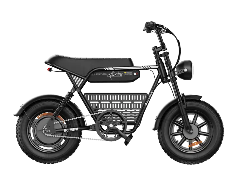 isinwheel R6 Mini Electric Bike — Black